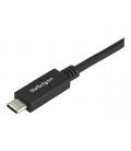 Cable usb tipo c a dvi - d startech 2m - macho - macho - negro