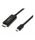 Cable mini dp a hdmi startech 3m - macho - macho - negro