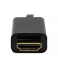 Cable mini dp a hdmi startech 3m - macho - macho - negro