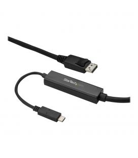Cable usb tipo c a displayport startech 3m - macho - macho - negro