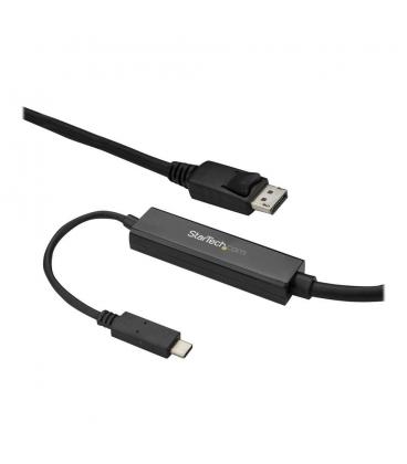 Cable usb tipo c a displayport startech 3m - macho - macho - negro