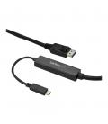 Cable usb tipo c a displayport startech 3m - macho - macho - negro