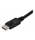 Cable usb tipo c a displayport startech 3m - macho - macho - negro