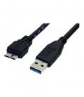 Cable micro usb tipo b a usb tipo a startech 0.5m - macho - macho - negro