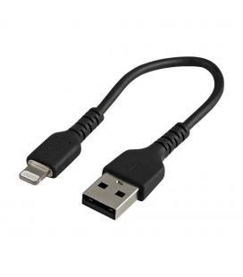 Cable usb tipo a a lightning startech 0.15m - macho - macho - negro