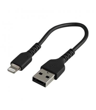 Cable usb tipo a a lightning startech 0.15m - macho - macho - negro