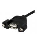 Cable usb 4 clavijas a usb 5 pines statech 0.3m - hembra - hembra - negro