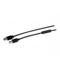 Cable usb tipo b a usb tipo a startech 15m - macho - macho - negro