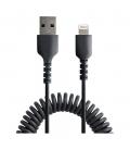 Cable lightning a usb tipo a startech 0.5m - macho - macho - negro