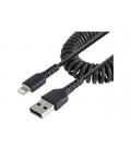 Cable lightning a usb tipo a startech 0.5m - macho - macho - negro
