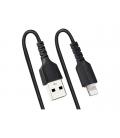 Cable lightning a usb tipo a startech 0.5m - macho - macho - negro