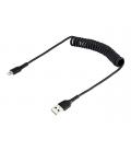 Cable lightning a usb tipo a startech 0.5m - macho - macho - negro