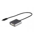 Adaptador usb tipo c a dvi - i startech 0.38m - macho - hembra - negro