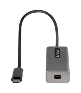 Adaptador usb tipo c a mini dp startech 0.306m - macho - hembra - gris