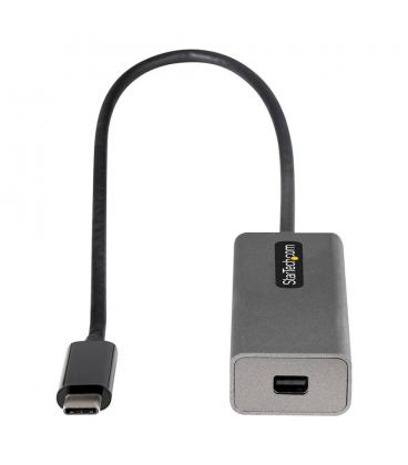 Adaptador usb tipo c a mini dp startech 0.306m - macho - hembra - gris