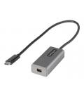 Adaptador usb tipo c a mini dp startech 0.306m - macho - hembra - gris