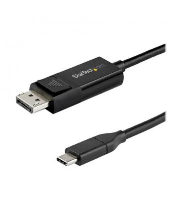 Cable usb tipo c a displayport 1m - macho - macho - negro