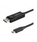 Cable usb tipo c a displayport 1m - macho - macho - negro