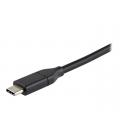 Cable usb tipo c a displayport 1m - macho - macho - negro