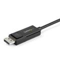 Cable usb tipo c a displayport 1m - macho - macho - negro
