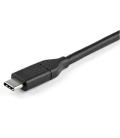 Cable usb tipo c a displayport 2m - macho - macho - negro
