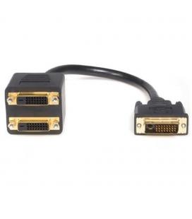 Splitter dvi - d startech 0.3m - macho - hembra - negro