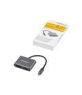 Adaptador usb tipo c a hdmi - displayport startech 0.205m - macho - hembra - gris
