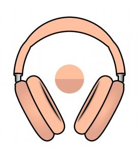 Auriculares bluetooth apple airpods max 2 usb-c/ naranja