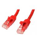 Cable de red startech latiguillo rj45 utp cat6 1m rojo