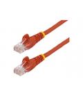 Cable de red startech latiguillo rj45 utp cat5e 0.5m rojo