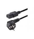 Cable schuko a c13 startech 1m - negro