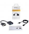Adaptador dvi - d a vga startech macho - hembra - negro + cable micro usb tipo b a usb tipo a