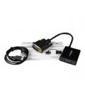 Adaptador dvi - d a vga startech macho - hembra - negro + cable micro usb tipo b a usb tipo a
