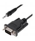 Cable db9 a jack 3.5mm startech 1m - macho - macho - negro