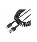 Cable usb tipo a a usb tipo c startech 1m - macho - macho - negro - rizado