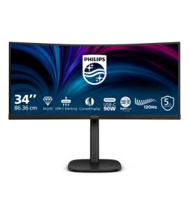 Monitor led 34 pulgadas philips 34b2u3600c - 00 curvo - va - wqhd - dp - hdmi - 120hz - vesa 100x100