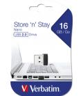 Memoria usb 2.0 verbatim store n stay 16gb negro