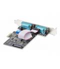 Tarjeta de red startech 2s232422485 - pc - card 2x rs232 pci express