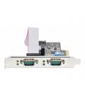 Tarjeta de red startech 2s232422485 - pc - card 2x rs232 pci express