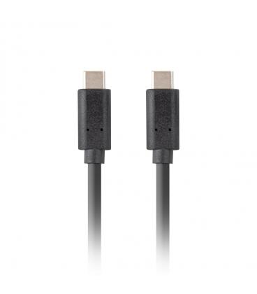 Cable usb tipo c lanberg 3.1 - macho - macho - 10gb - s - pd 100w - 1m - negro