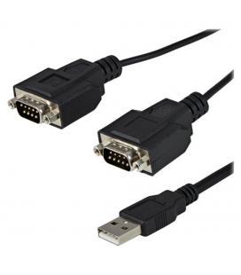 Cable 2x db9 a usb tipo a startech 1.8m - macho - macho - negro