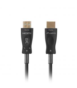 Cable hdmi aoc lanberg v2.1 m - m optico activo 8k 60hz 20m negro