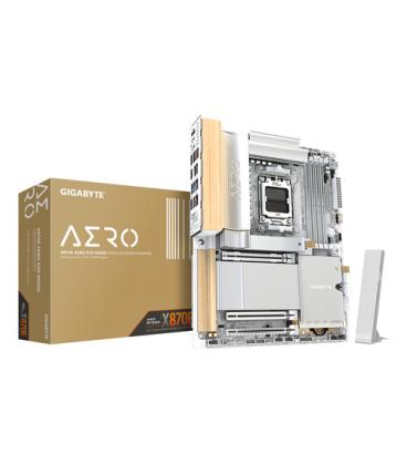 Placa base gigabyte gigabyte x870e aero x wood am5 atx - 4x drr5 - 4x sata3