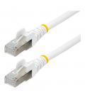 Cable de red startech latiguillo rj45 lszh s - ftp cat6a 0.5m blanco