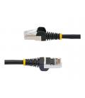 Cable de red startech latiguillo rj45 lszh s - ftp cat6a 0.5m negro