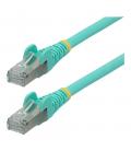 Cable de red startech latiguillo rj45 lszh s - ftp cat6a 1m aqua