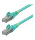 Cable de red startech latiguillo rj45 lszh s - ftp cat6a 3m aqua