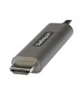 Cable usb tipo c a hdmi 4k startech 4m - macho - macho - negro