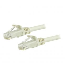 Cable de red startech latiguillo rj45 utp cat6 3m blanco