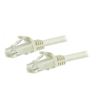 Cable de red startech latiguillo rj45 utp cat6 3m blanco